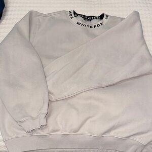 White Fox Boutique Cream Crew Neck Sweater